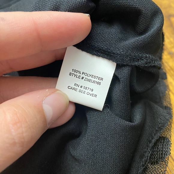 NY Collection Plus Size Black Polka Dot Blouse - Picture 6 of 11